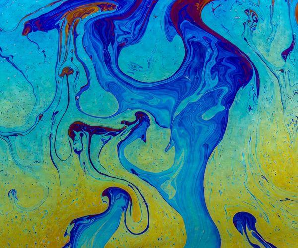 Vibrant abstract flow representing healthy circulation in a stylistic way